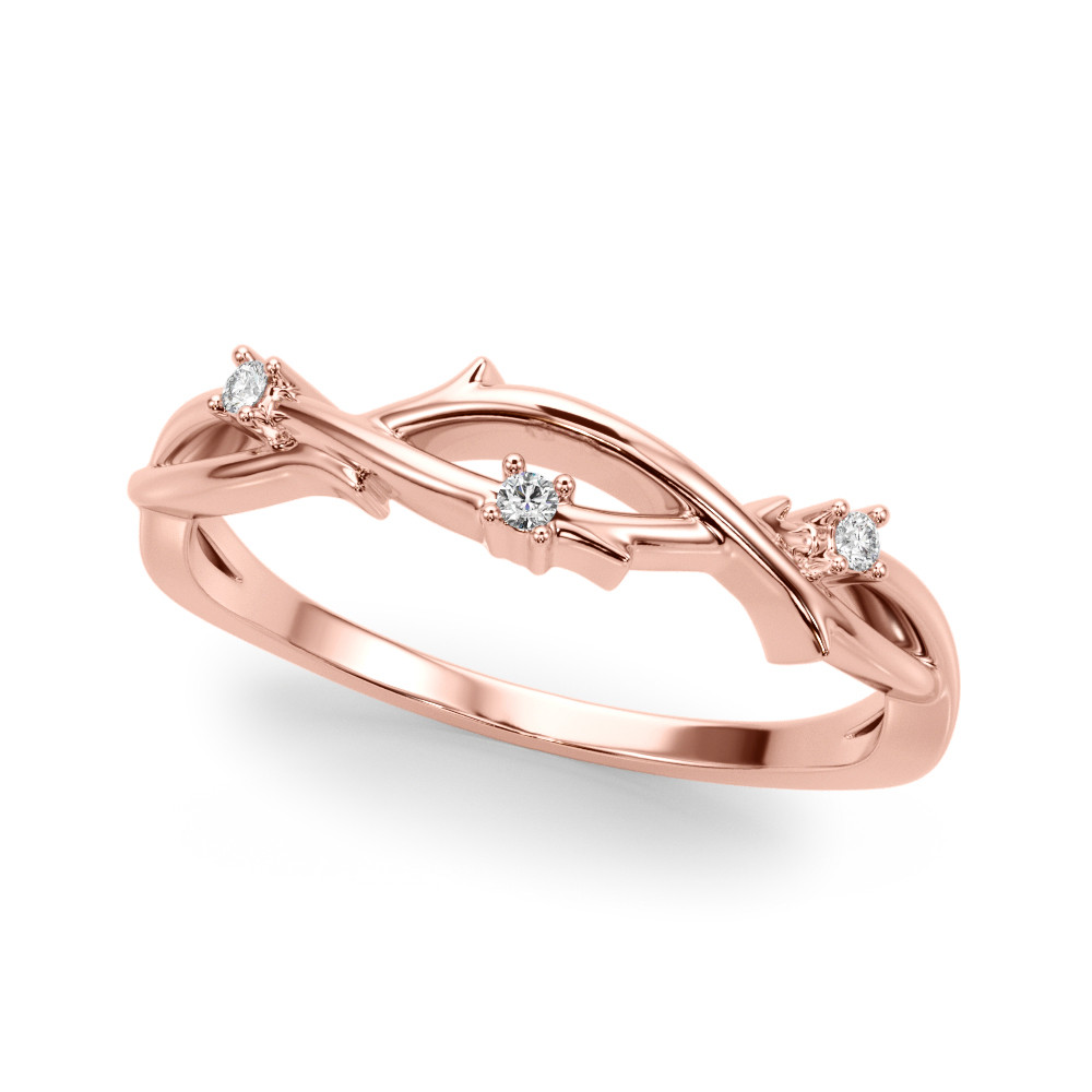 Calisha Lab Grown Rose Gold Diamond for Women Wedding Ring