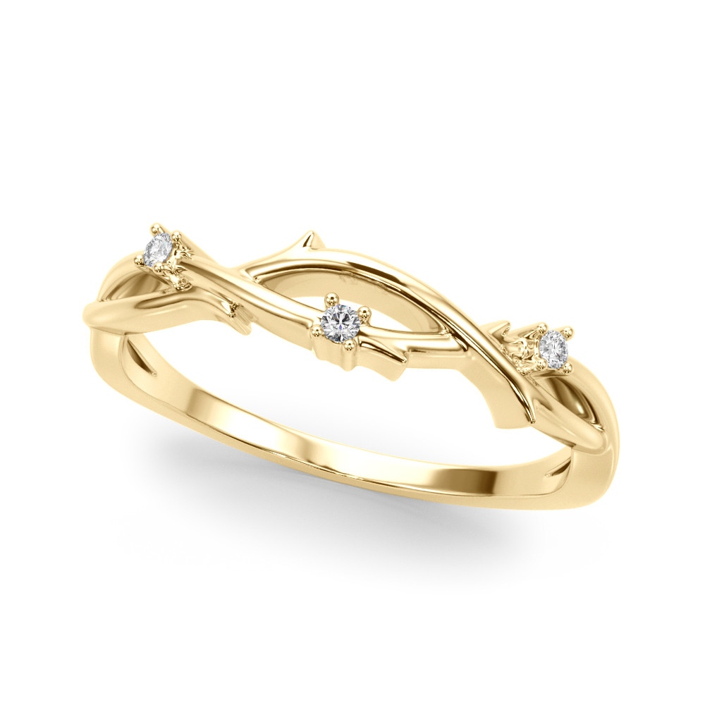 Calisha Lab Grown Yellow Gold Diamond for Women Wedding Ring