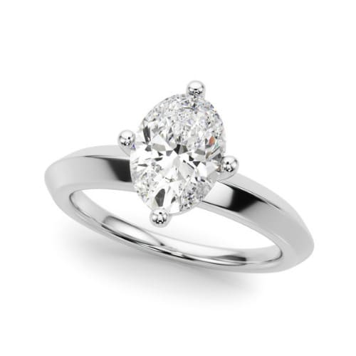 Onie Natural Diamond 4 Prong Classic Solitaire Engagement Ring