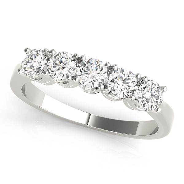 Giovanna Lab Grown 4 Prong 5 Stone Diamond Ring