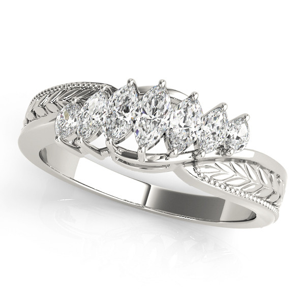 Renezmae Lab Grown Prong-Set 7 Stone Diamond Ring