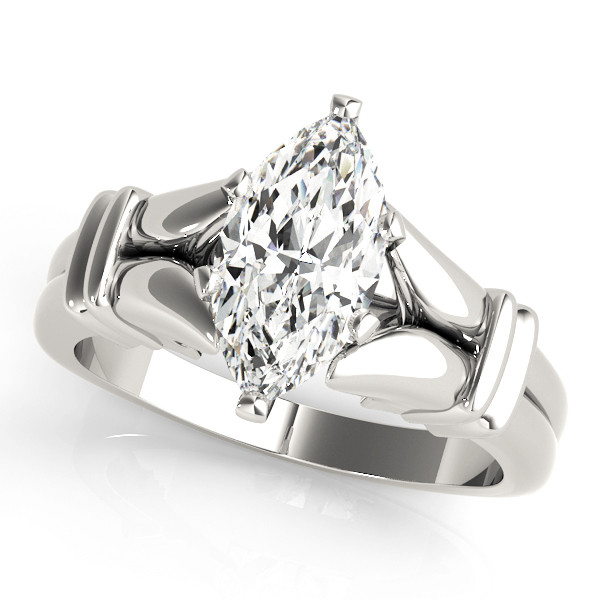 Destiny Natural Diamond 6 Prong Classic Solitaire Engagement Ring