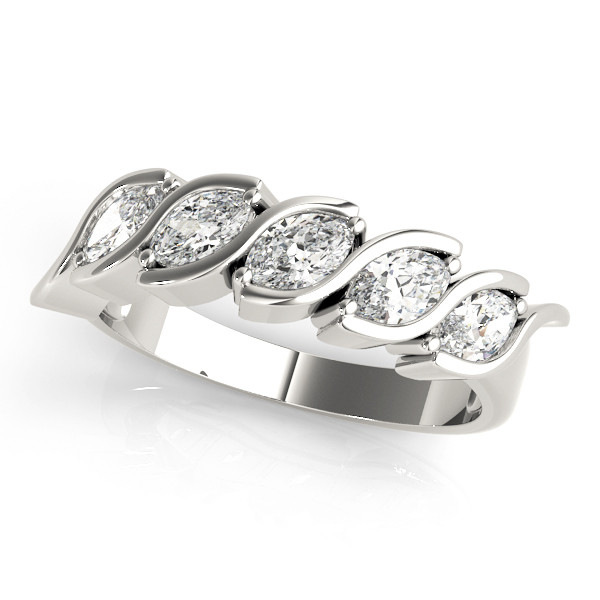 Senica Lab Grown Prong-Set 5 Stone Diamond Ring