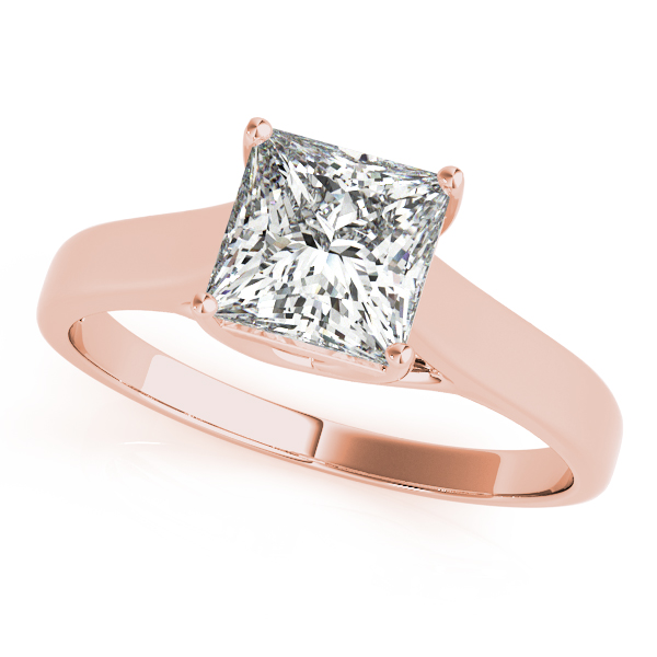 Dixie Lab Grown Diamond Rose Gold 4 Prong Classic Solitaire Engagement Ring