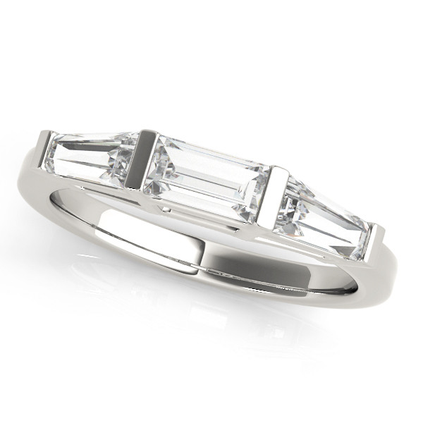 Lariah Lab Grown Bar-Set Trilogy Diamond Ring