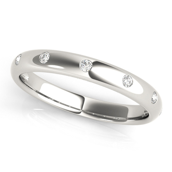 Lab Grown Bezel-Set 7 Stone Diamond Ring