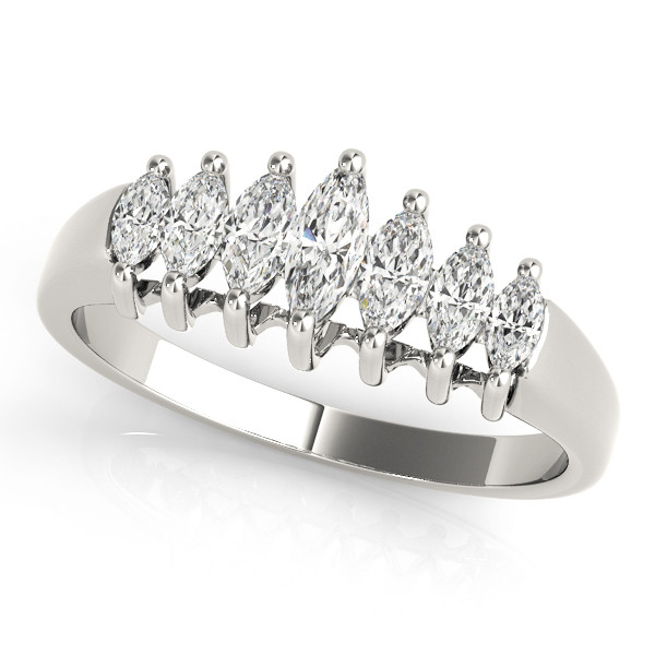 Waverlay Lab Grown Prong-Set 7 Stone Diamond Ring