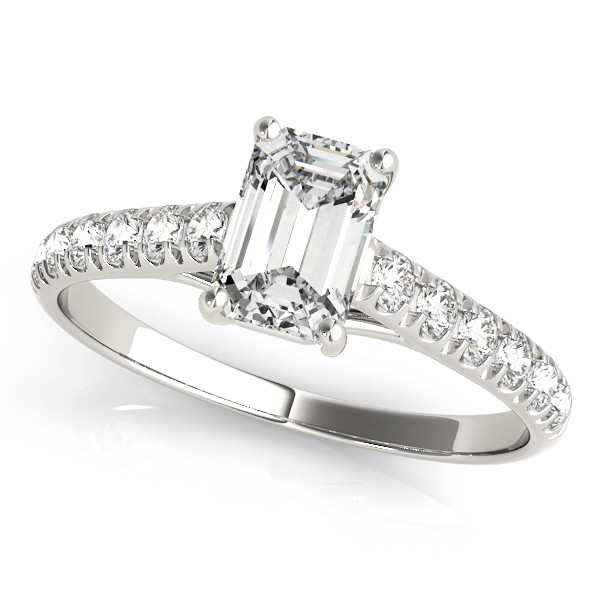 Liara Natural Diamond Side Stone Engagement Ring