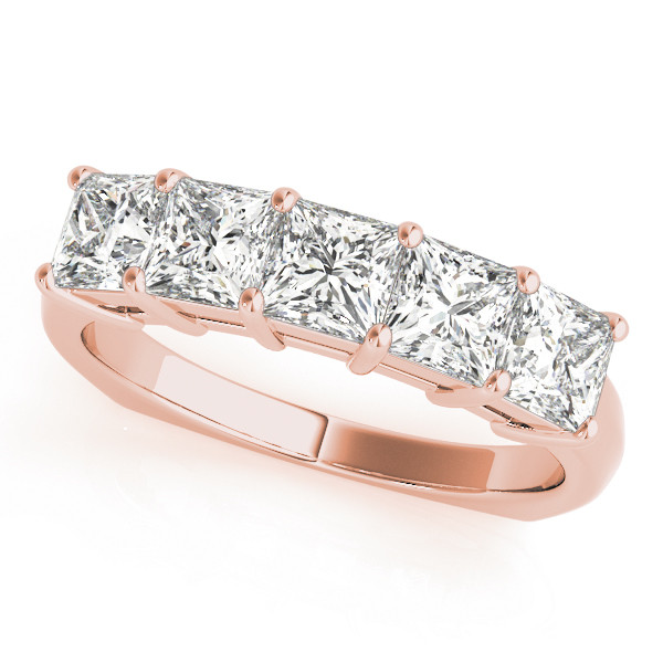 Sherly Lab Grown Rose Gold Prong-Set  Diamond Ring