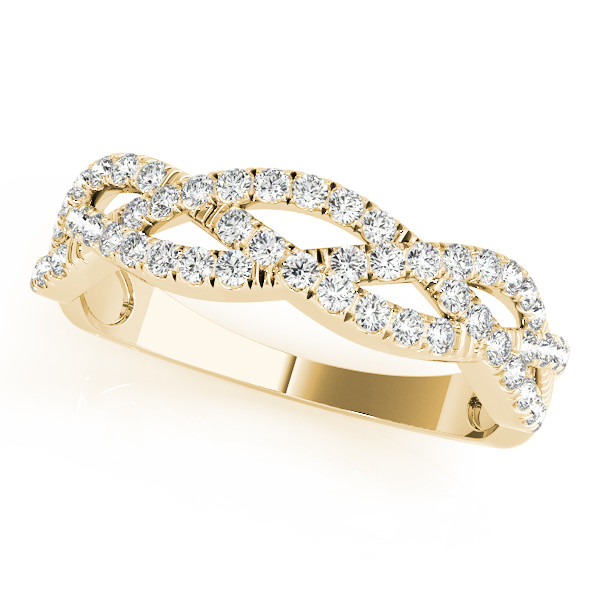 Cyma Natural Yellow Gold Diamond for Women Wedding Ring