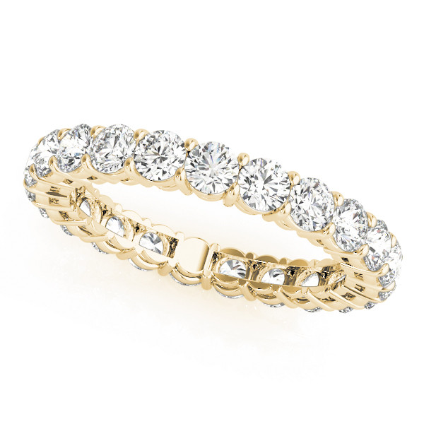 Emmanuella Lab Grown Yellow Gold 4 Prong  Diamond Ring