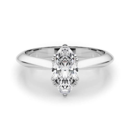 Daisey Natural Diamond Double Prong Classic Solitaire Engagement Ring