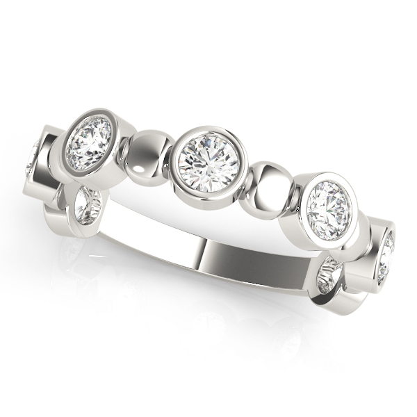 Lab Grown Bezel-Set 7 Stone Diamond Ring