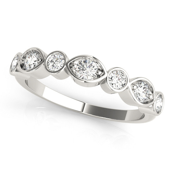 Lab Grown Bezel-Set 7 Stone Diamond Ring