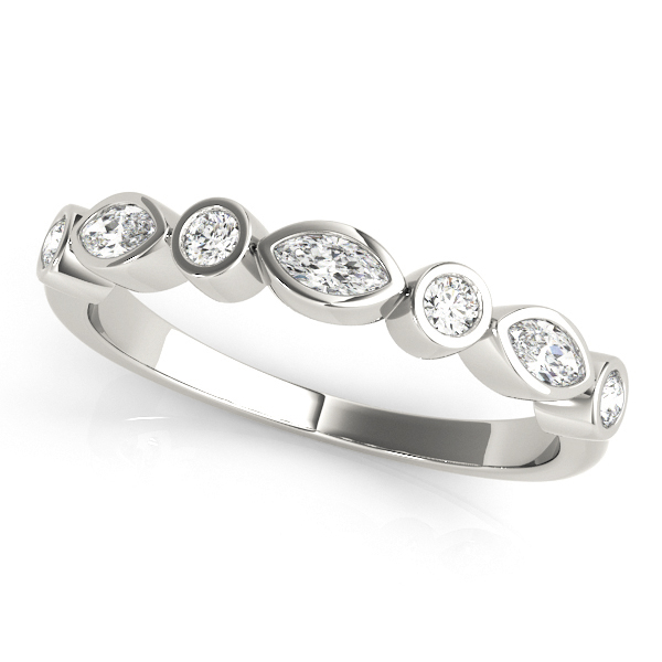 Lab Grown Bezel-Set 7 Stone Diamond Ring