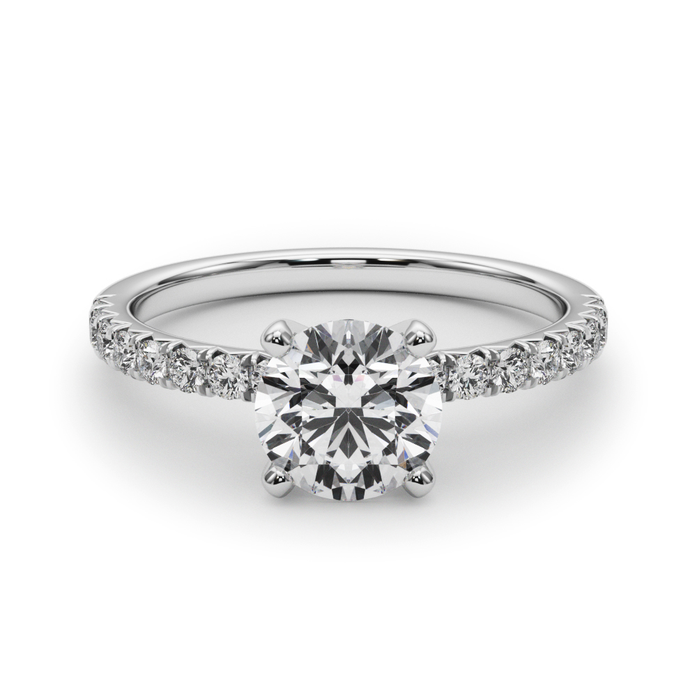 Amillia 0.25 Carat Lab Grown Prong Side Stone Diamond Ring
