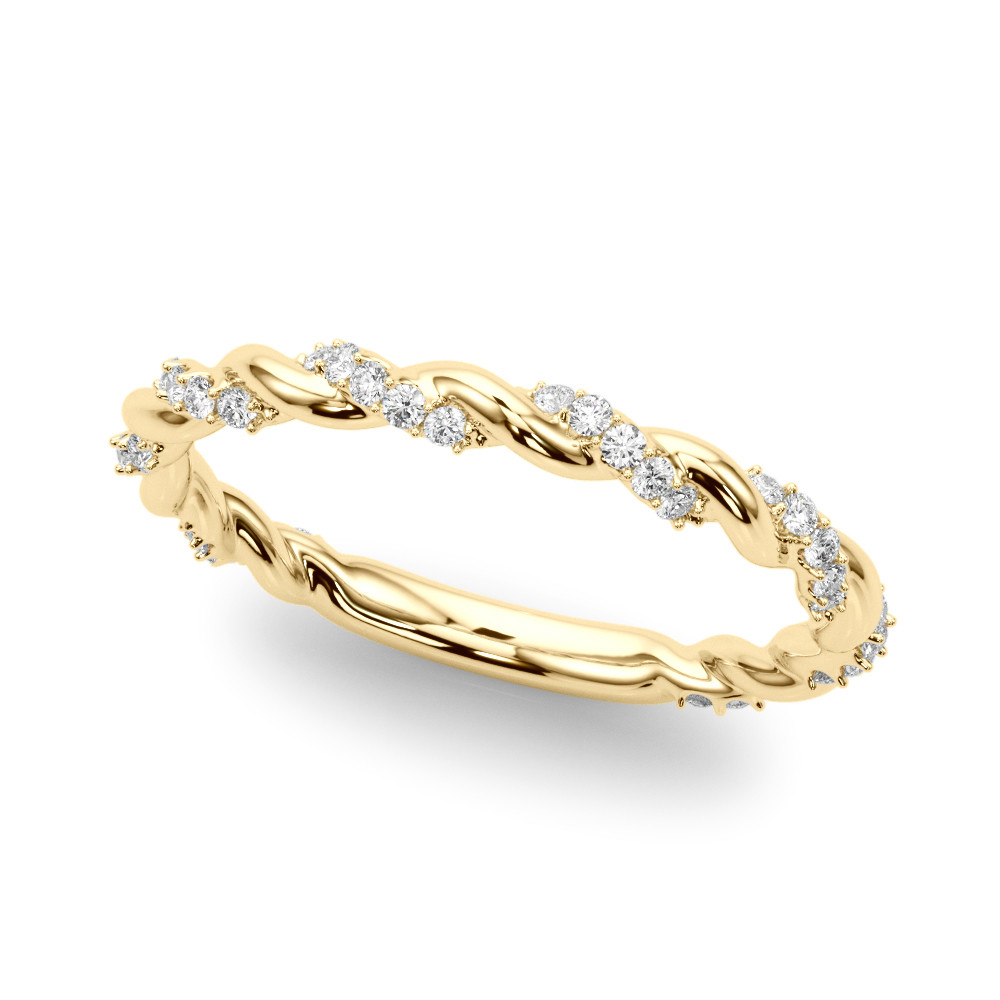 Caca Lab Grown Diamond Yellow Gold Women's Wedding Ring