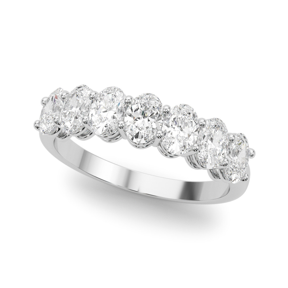 Natural Prong-Set 7 Stone Diamond Ring