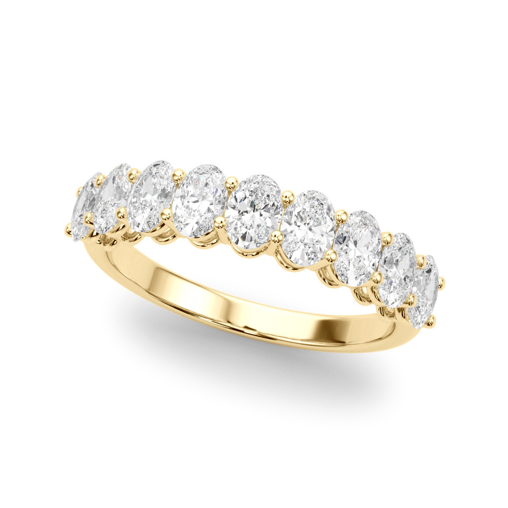 Riya Lab Grown Yellow Gold Prong  Diamond Ring