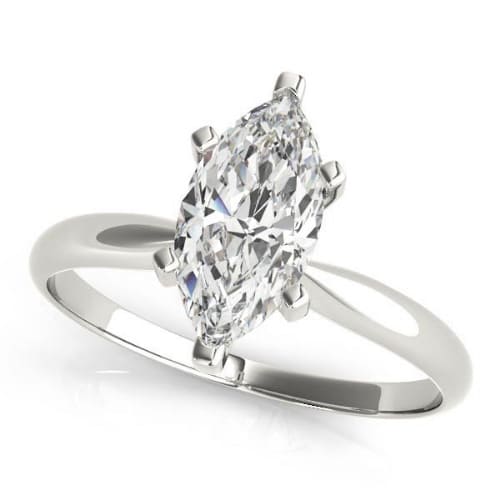 Dannika Natural Diamond 6 Prong Classic Solitaire Engagement Ring