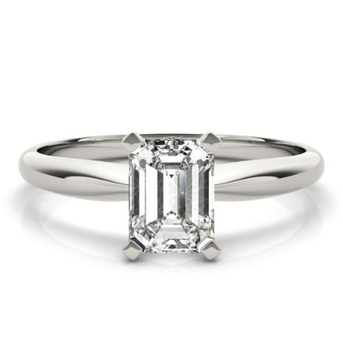 Dally Natural Diamond 4 Prong Classic Solitaire Engagement Ring