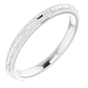 Morgan White Gold Plain for Women Wedding Ring