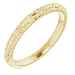 Morgan Yellow Gold Plain for Women Wedding Ring