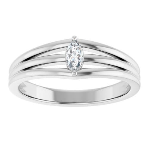Maida Natural Diamond 2 Prong Classic Solitaire Engagement Ring
