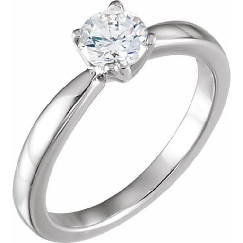 Mandy Natural 4 Prong Solitaire Diamond Ring