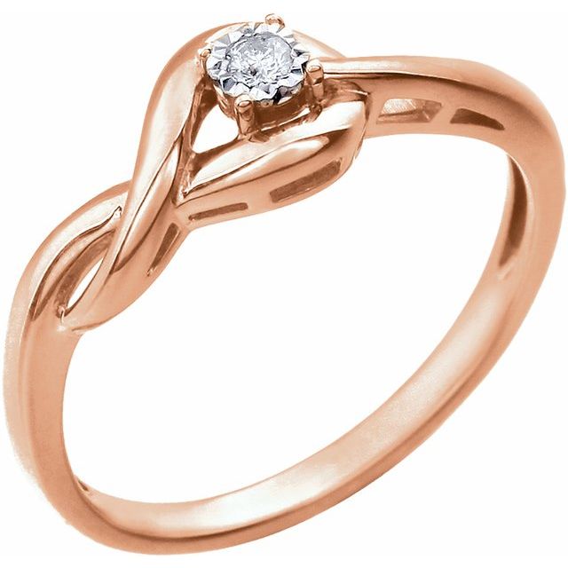 Madelin Lab Grown Rose Gold 4 Prong Solitaire Diamond Ring
