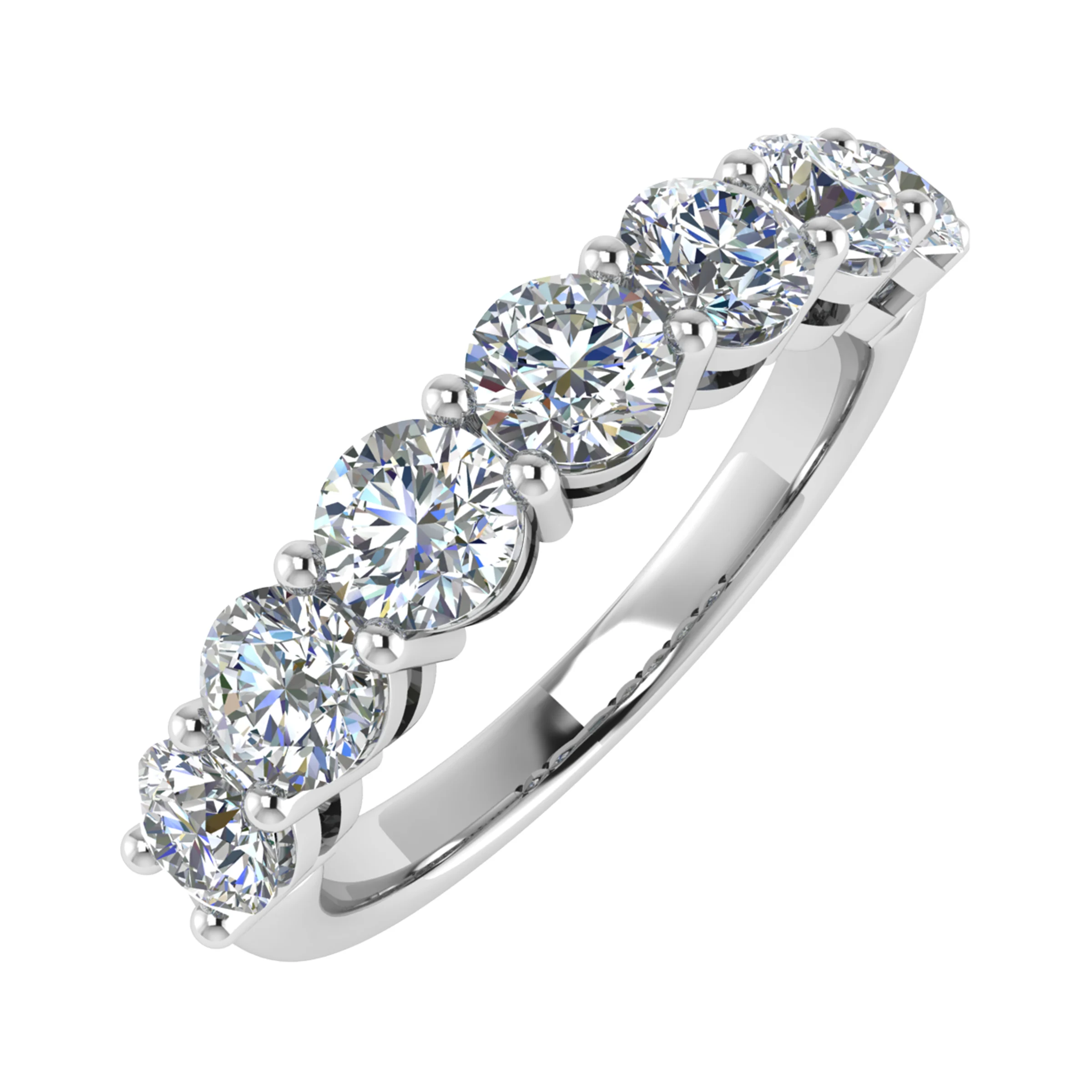 Diamontina 0.25 - 1.75 Carat Lab Grown 4 Prong 7 Stone Diamond Ring