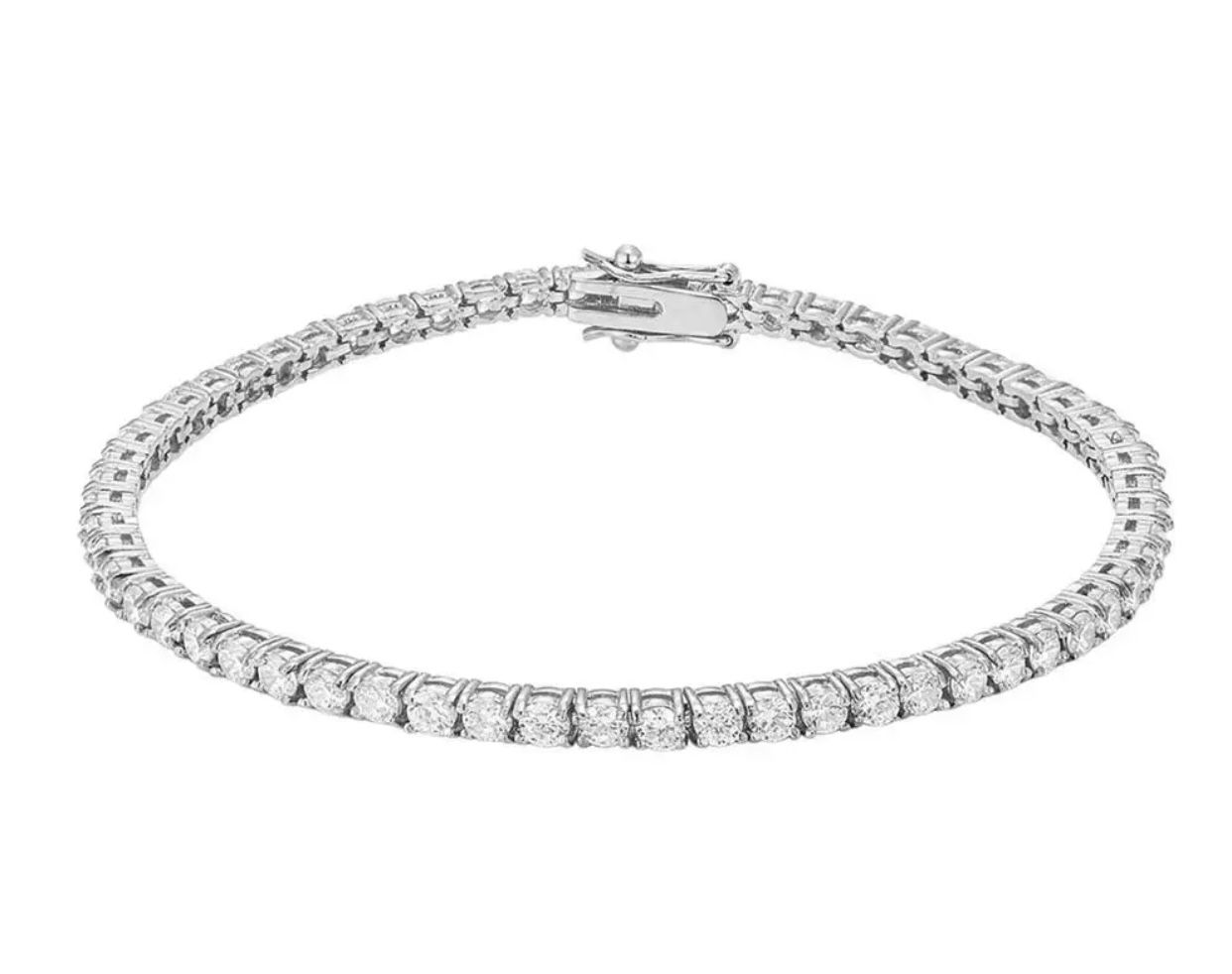 Stormy Lab Grown 4 Prong Diamond Tennis Bracelet