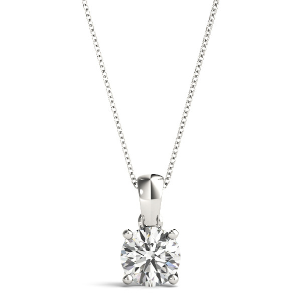 Roase Lab Grown Diamond 4 Prong Solitaire Pendant Necklace