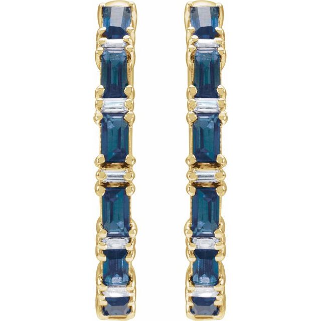 Tahnee Blue Sapphire Yellow Gold 