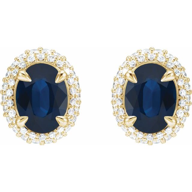 Teila Blue Sapphire Yellow Gold 