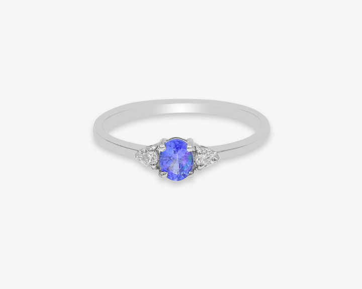 Ancila Tanzanite Gemstone Diamond Ring